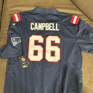 Will Campbell New England patriots blue jersey men’s size medium large xl